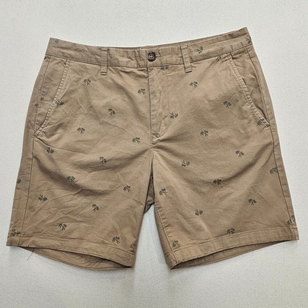 Bonobos Palm Tree Print 7 Inch Inseam Shorts 32